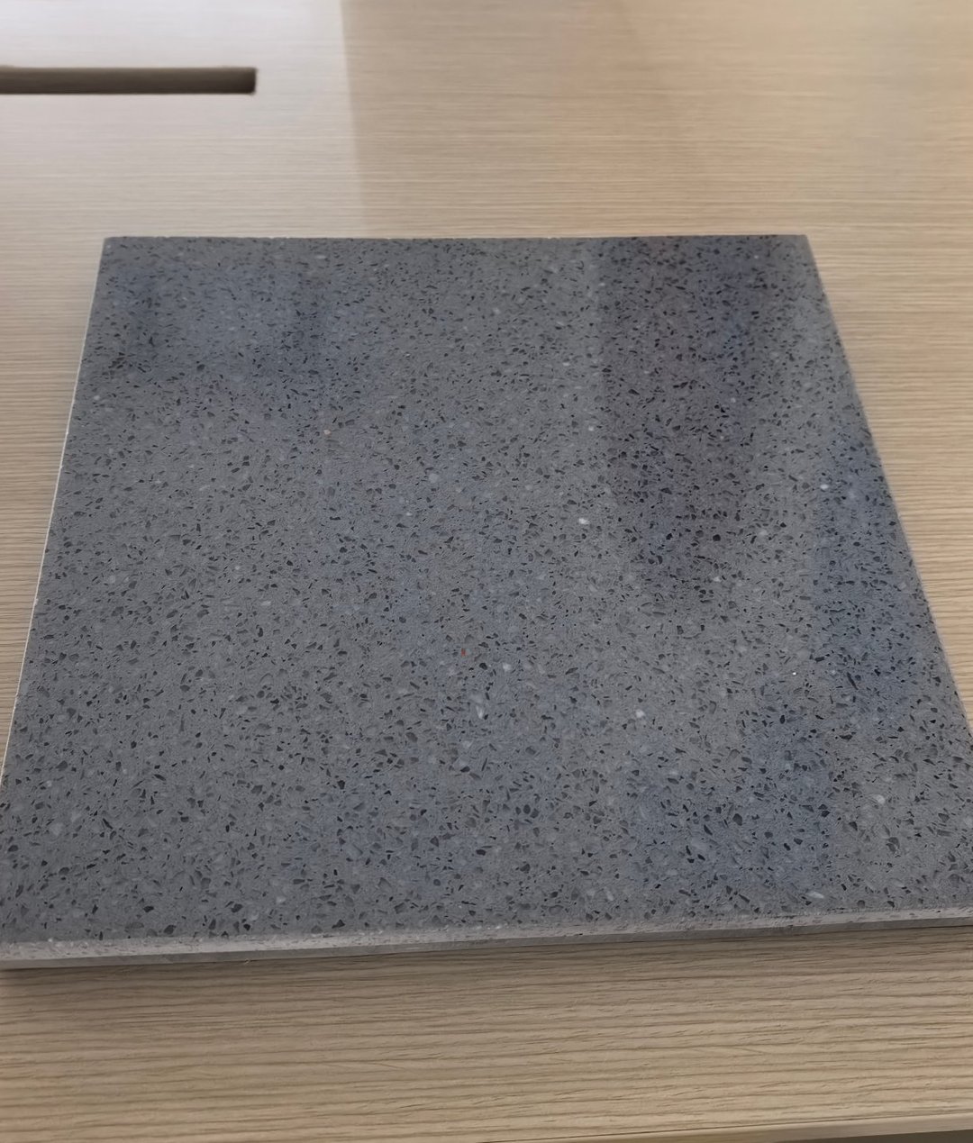 Zhengou terrazzo flooring sample from our showroom