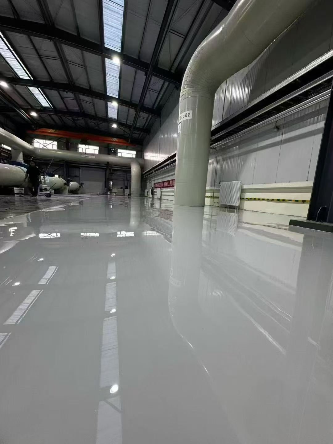 Anti-static epoxy self-leveling