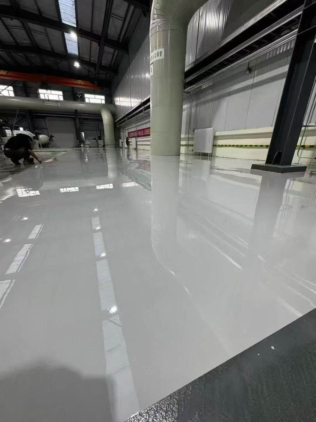 Anti-static epoxy self-leveling